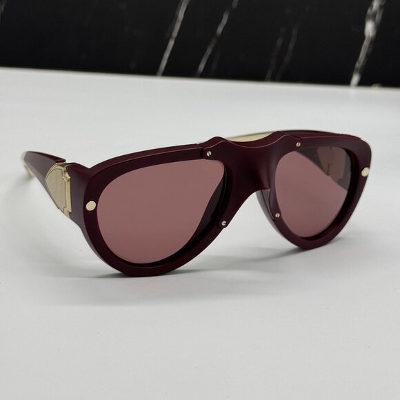 NEW BURBERRY BE4433U 414075 SUNGLASSES BURGUNDY UNISEX BE4433U 4140/75 BURBERRY main image 9